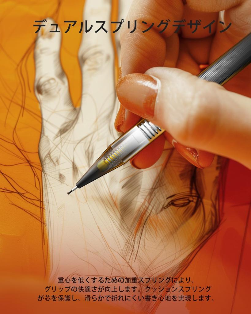 Four Candies Mechanical Pencil Set with Case 5 Metal Mechanical 10 HB Lead 3 4B 9 Eraser Writing Supplies for Students 0.7mm - Pencils, #2 Refills,