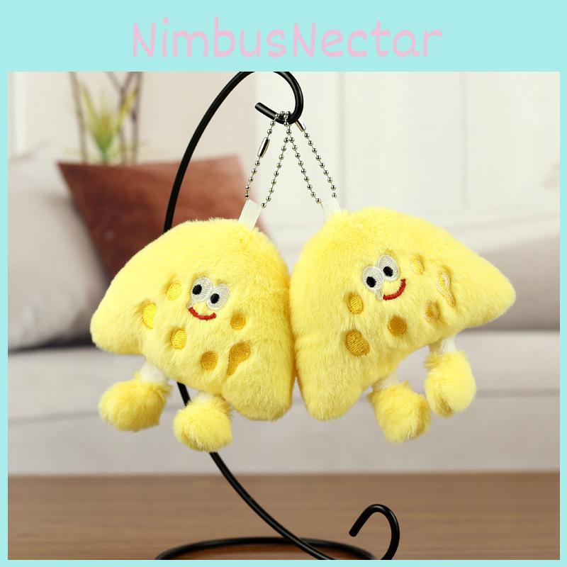 Fun Creative And Cheese Sandwich Plush Keychain Cute Accessory Couples For