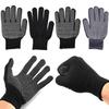 KNK Sports PVC DOTED Cotton Gloves Halp for Cricket Bating and Full Grriping In Bat Hand He Is Incris for Bating (Black)