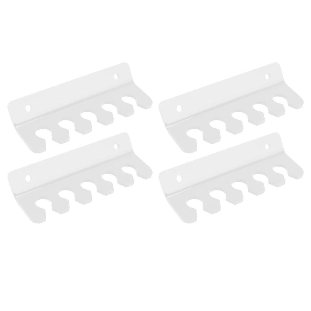 4 Pcs Cable Holder Clip 5 Slots Acrylic Phone Tablet Charging Cord Management Organizer for Desk Wall Transparent