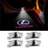 2/4pcs Led Lights Car Door Projector Welcome Lamp Accessories For Lexus LS 2006 ES 2006 IS 2006 LX 2007 RX 2007 GS 2012 GX 2010
