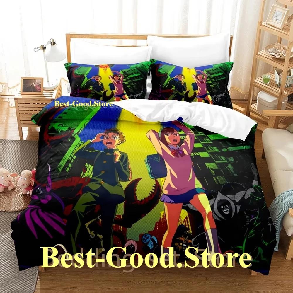 2024 Dandadan Bedding Set Single Twin Full Queen King Size Bed Set Adult Kid Bedroom Duvetcover Sets Print Anime Bed Sheet Set