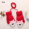 Baby Boys Girls Plush Soft Cute Knitted Mittens Thick Warm Kids Gloves