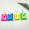 Funny Mini Playing Card Keychain Pendant Paper Craft Gift Travel Solitaire Prank Fun Small Board Game Toy Creative G
