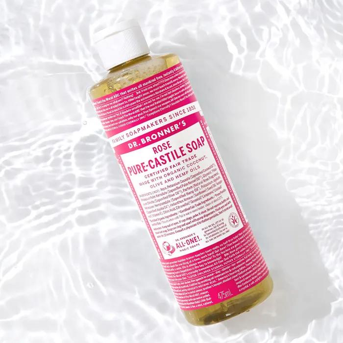 [Face & Body Cleanser]_Rose Pure Castile Soap 475ml