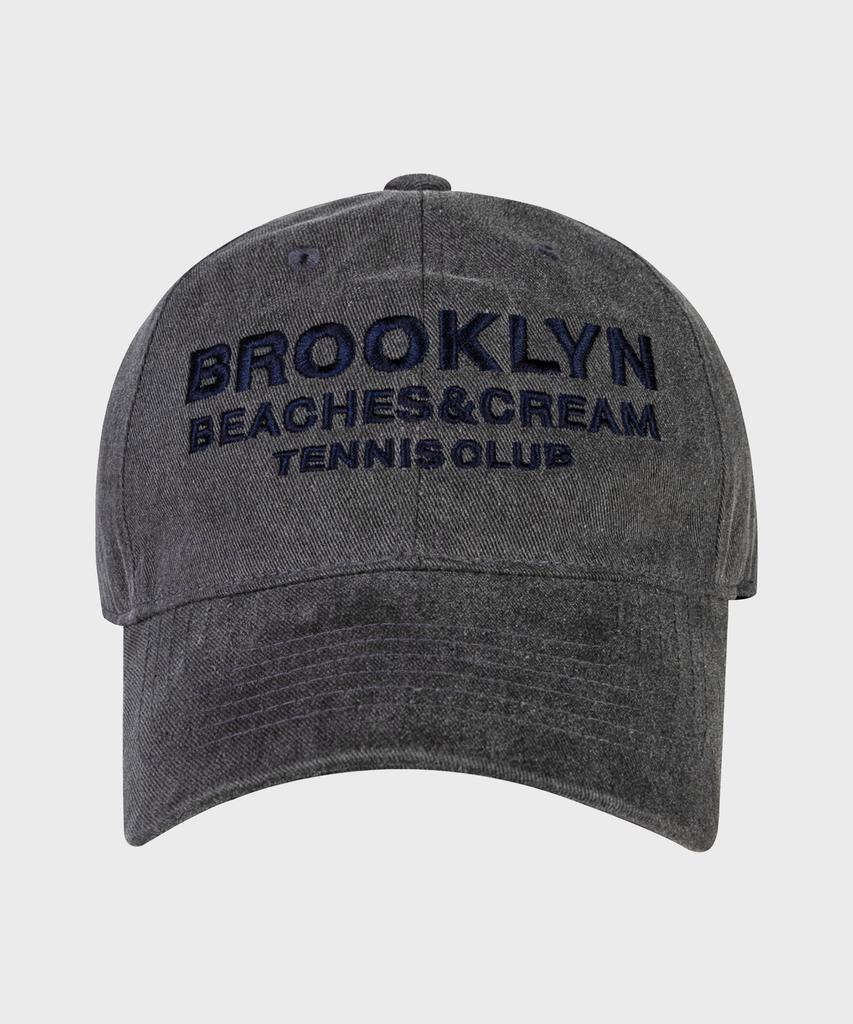 Bichiseuaenkeulim Brooklyn Tennis Club Pigment Ball Cap-Charcoal