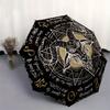 Occult Goat Head Symbol Tapestry Wall HangingUmbrella, Portable 3-Fold Compact Umbrella,Christmas Gift ES505