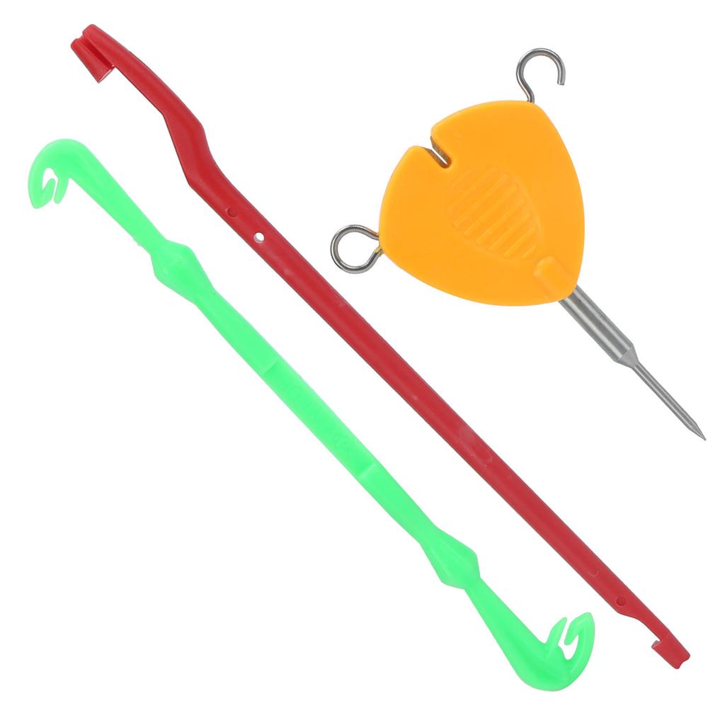 Angelköder Nadel Haken Knotenzieher Knotenbindewerkzeug Set Angelköder Montagen Werkzeugsatz