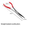 45&90 Degree Long Handled Crucible Pliers, Curved Needle Nose Pliers, Right Angle Curved Pliers for Jewelry Making