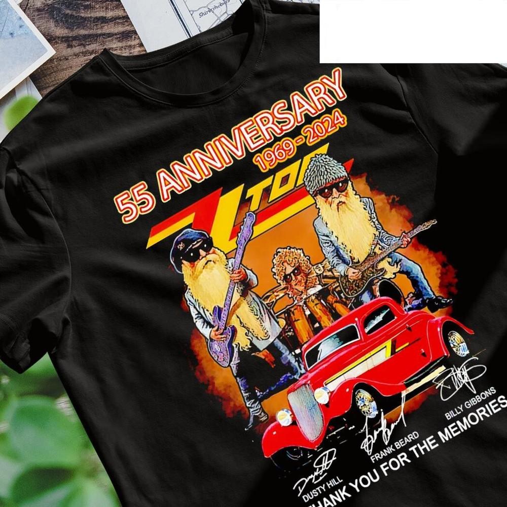 Thank you for the 55th Anniversary 1969 – 2024 ZZ Top S234XL tshirt FN541 Unisex T-Shirt L
