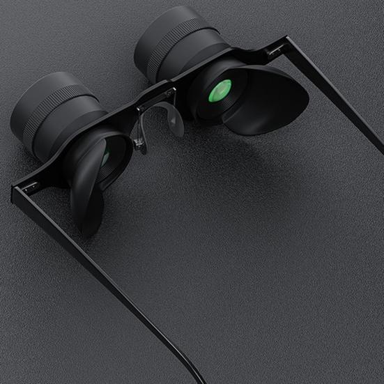 Outdoor Fishing Binoculars Glasses 10X Zoom Magnification Adjustable Hands-Free Portable Bird Watching Theater Concert Binocular Telescope