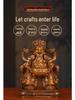 God of Wealth Figurine: Attract prosperity from all directions. Ideal for home or office, perfect for living rooms or shop openings/housewarmings.