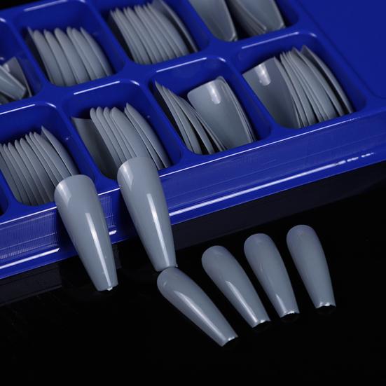 100Pcs/Set Fake Nails Full Cover Detachable Manicure Accessories Solid Color False Nail for Party