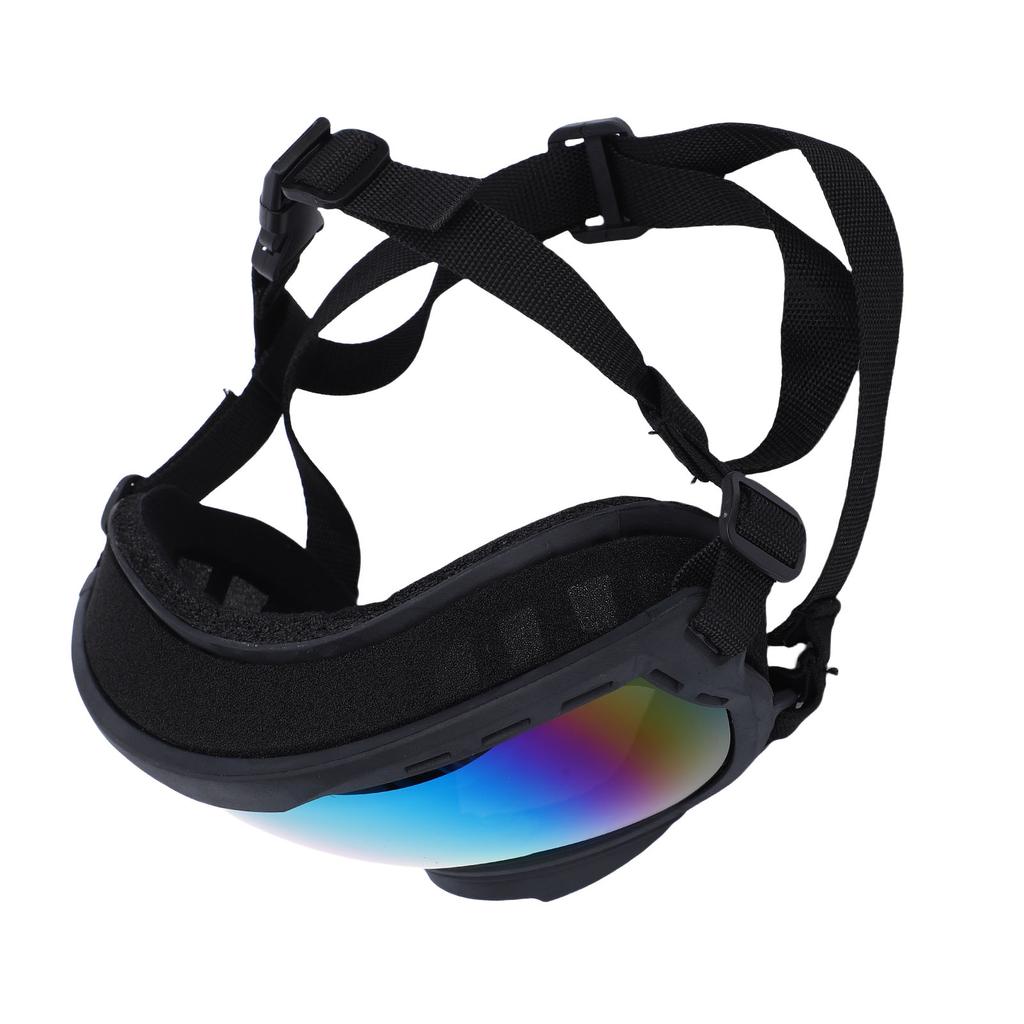 Dog Sunglasses for Large Breeds PC Sun Proof Wind Proof Pet Goggles with Adjustable Strap for Outdoor Driving Skiing