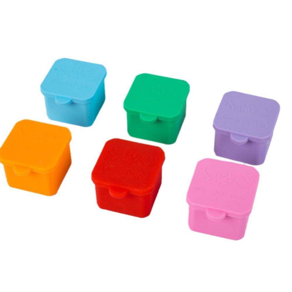 1/3pcs Red/Pink/Purple/Green/Orange/Blue Food Distribution Box 2/4 Inch Sauce Cups  Fruit