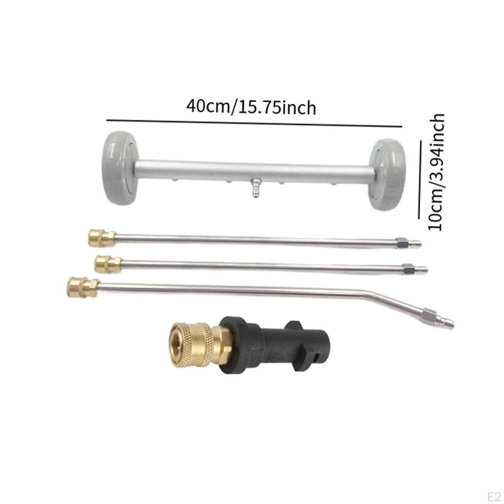 Hochdruckreiniger Unterbodenreiniger 4000 PSI Effizienter Premium Autowasch-Wasserbesen mit 3