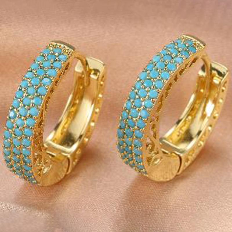 Boho High-end Zircon Decorative Earrings Suitable For Women To Wear Fashionable Zircon For Summer Travel