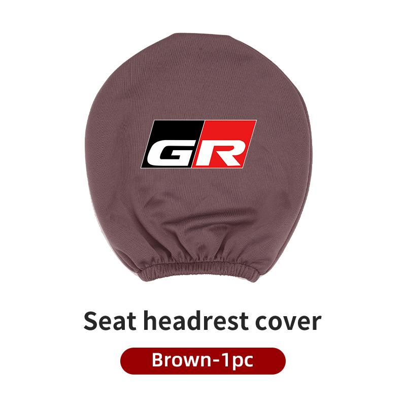 Car Seat Headrest Protective Cover Anti-Dirty Pillow Protector For Toyota GR GAZOO RACING Prado Yaris Hilux Corolla Prius Auris