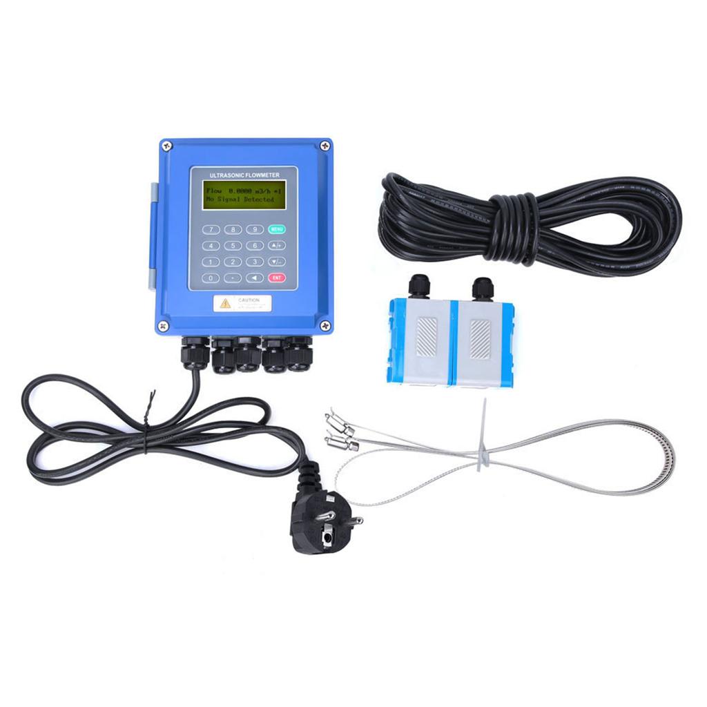 TUF-2000B DN50mm-700mm TM-1 RS485 Digital Wall Mounted LCD Ultrasonic Flowmeter Tester