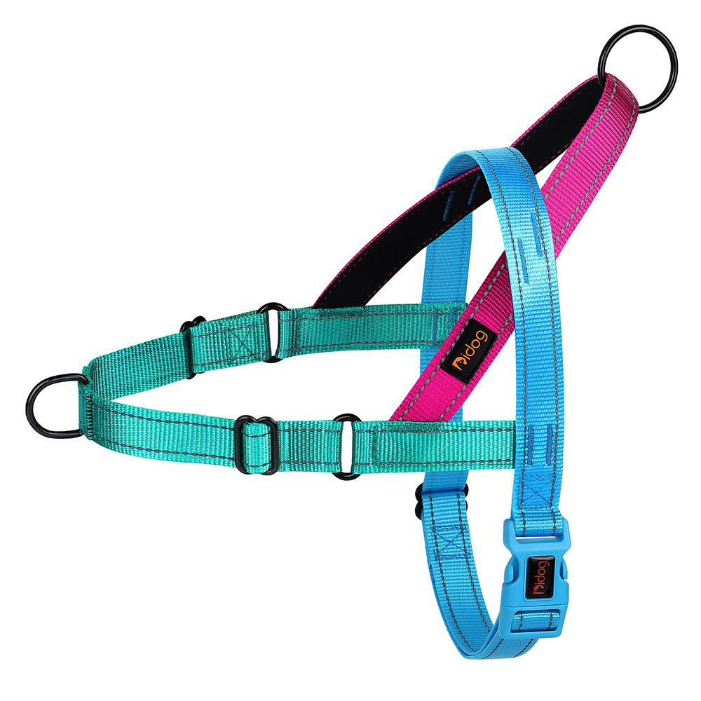 Reflective No Pull Dog Harness Nylon Medium Large Dog Harnesses Padded Pet Pitbull Vest Durable Adjustable for Medium Big Dog