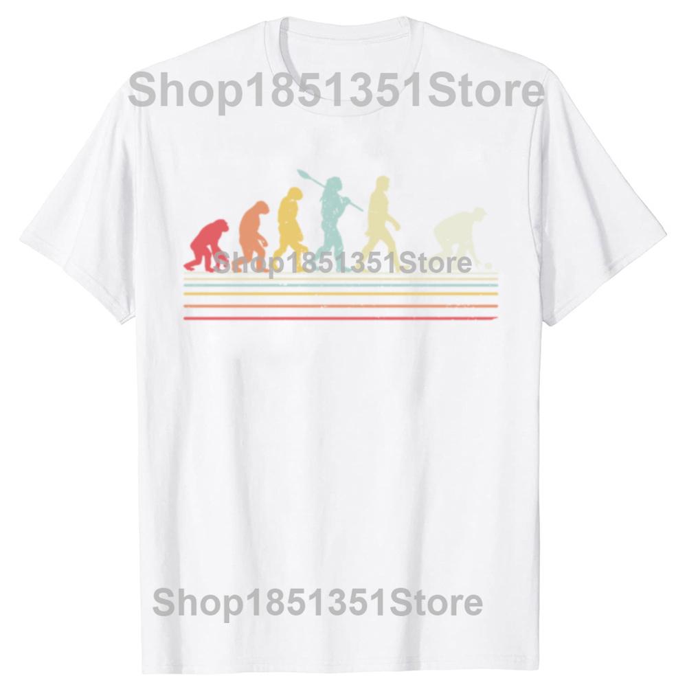 Vintage Bowling Funny Lawn Bowls Evolution Of Man Graphic Tshirts Men Fashion Casual Tshirt 100 Cotton Loose Oversized T Shirt