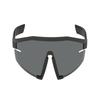 Logo Letter Detail Nylon Irregular Sunglasses Women's Black Black F Basic Packaging-glasses Case + Packaging Box