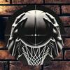 Basketball Iron Wall Art Foil Carving 20cm Round Sign Sports Decor Fan Gift