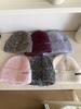 Small Leather Standard Mixed Color Knitted Hat Children's Simple and Versatile Thickened Winter Warm Wool Hat Cold Hat Student Male