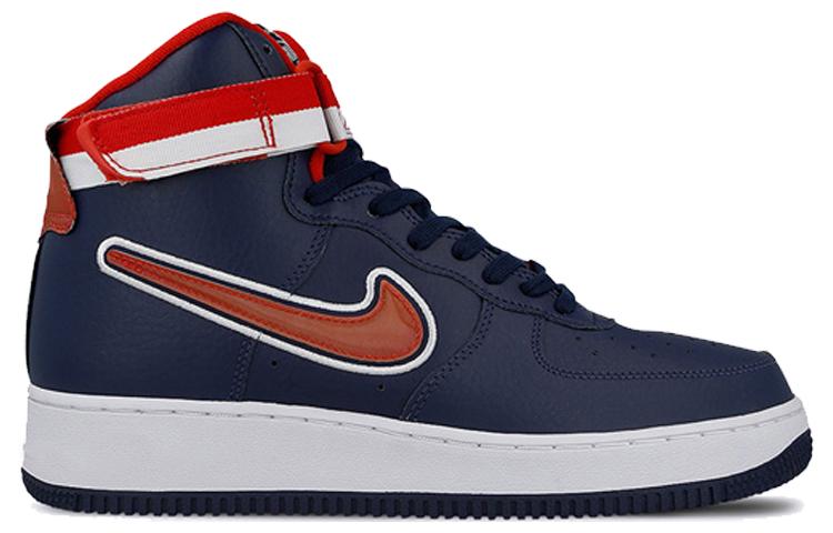 Nike Air Force 1 High Sport Nba Midnight Navy University Red AV3938-400