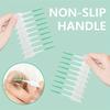 102Pcs Mint Flavored Interdental Flossers,Soft Gel Formaldehyde-Free Dental Cleaning Pick Ergonomic Handle Travel Oral Care Tool