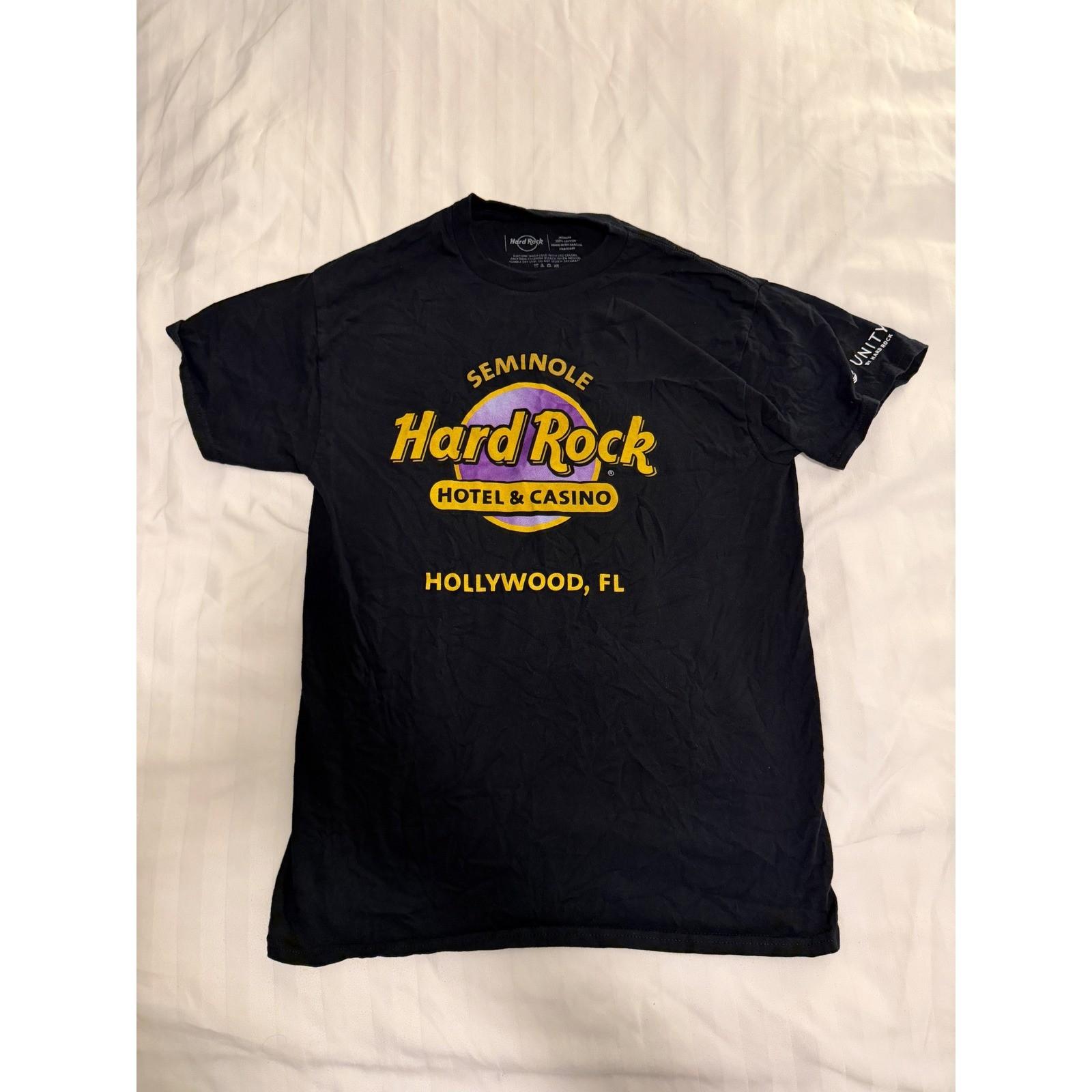 Hard Rock Hotel Casino Seminole Hollywood FL T-Shirt Mens Large Black Unity Tee Unisex T-Shirt XXXL