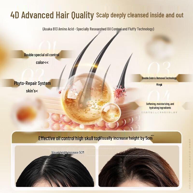 ASAKA Vitality Yuzu Amino Acid Anti-Dandruff Volumizing Shampoo