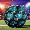 1pc Golden Number Seven Soccer Ball Size 5, Suitable for Practice Matches/tournament Training,Lightweight and Durable. Cl7025