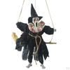 Broom Witch And Creepy Sound Halloween Prop Decor