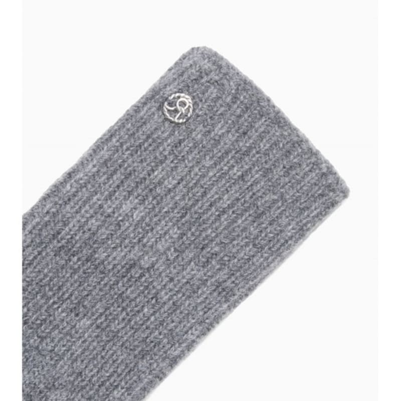 ROUGE & LOUNGE Cashmere Blend Cable Gloves (light grey)_RA2F9AGL101WLG