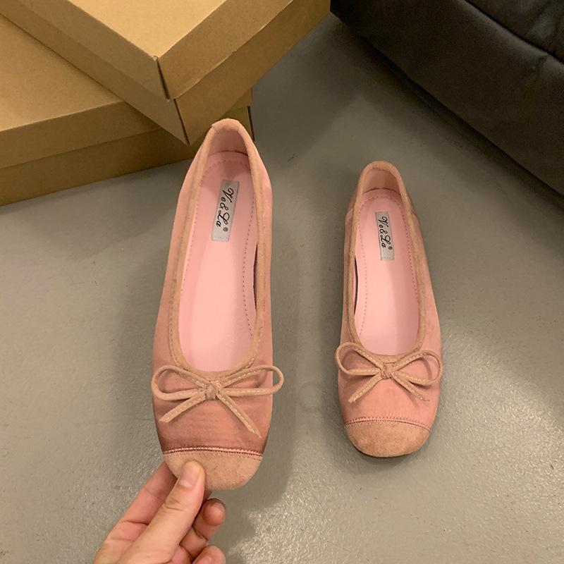 Gentle flat-soled evening shoes French silver new Chinese single shoes women's shoes new spring and summer soft-soled blue ballet shoes