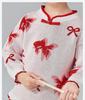 National Style Bow 25 Winter Children's Warm Short Sweater