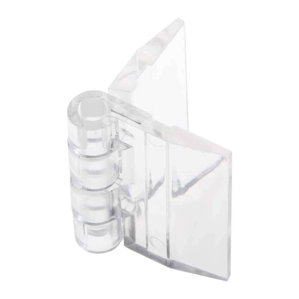 10Pcs Acrylic Hinges Clear Acrylic Mini Hinge Transparent Plastic Folding Hinge Tools for Furniture Cabinet Door 25*35mm/30*35mm
