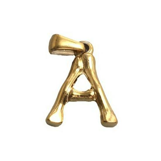 French Bamboo Joint Gold Letter Pendant Necklace - Retro Clavicle Chain Style for Women