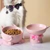 Creative Ceramic Drinking Water Food Bowls, Anti Overturning Neck Protection, Large Caliber, Cute Cat Bowl, Pets Supplies, 1Pc