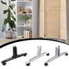 Adjustable Privacy Screen Holder Sturdy Base Room Divider Panel with Wheels for Hotel Home Office Bedroom Partition