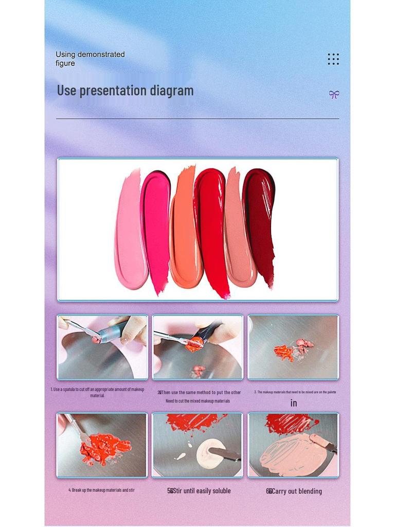 Stainless Steel Makeup Palette for Blending Foundation