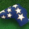 Star Pattern Golf Iron Head Cover Thick PU Leather Golf Head Cover Replacement Headcover Protective Cover Easy to Use