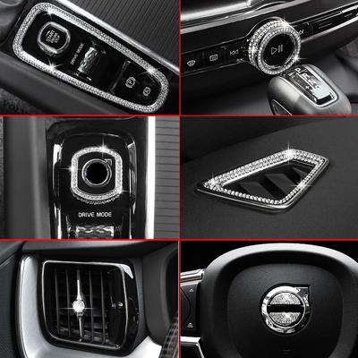 Für vo+lvo xc60 xc90 s90 v90 x s60 v60 innen modifikation diamant auto aufkleber dekoration auto Zubehör