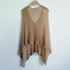Summer Drop Shoulder Crochet Poncho Sweater Irregular Multi-wear Beach Cover Up Sheer Knitted Cover-ups Vacation Outfits