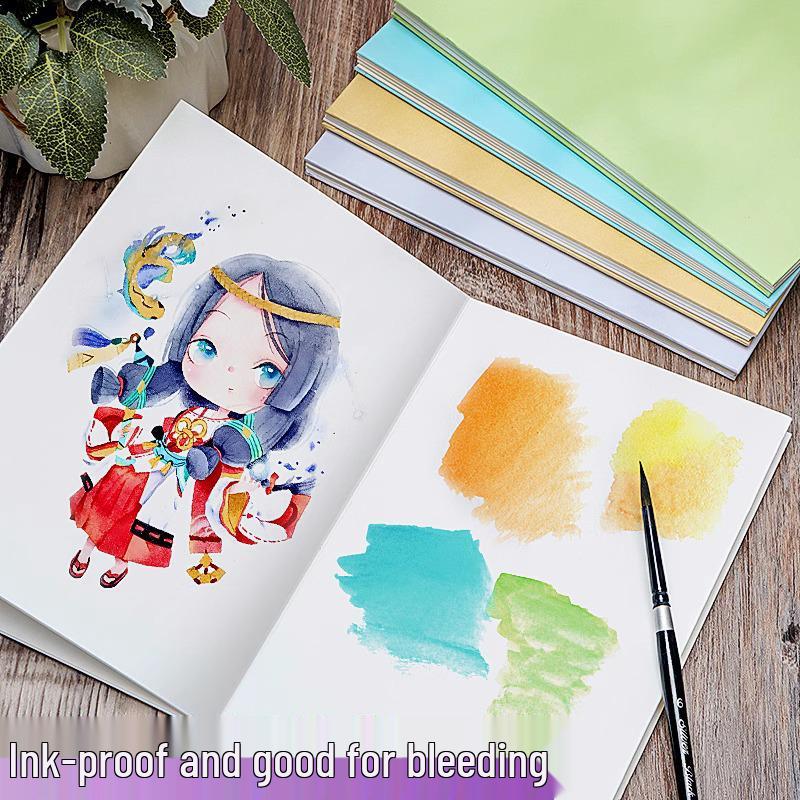 300g Thickened Watercolor Accordion Book for Children's DIY and Art Projects