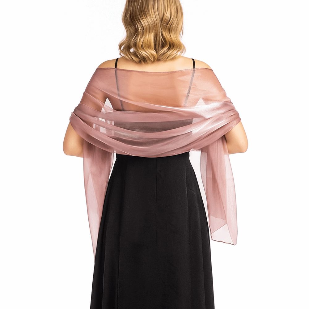 Silky Shawl Wedding Shawl Elegant Party Capes Decoration Scarf Retro Women Shawls Wraps Bridesmaid