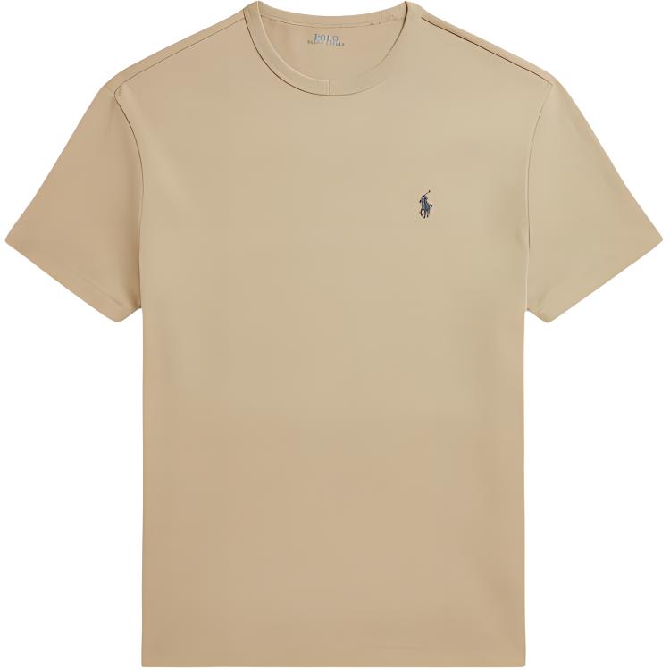 

Polo Ralph Lauren Solid Color Pony Embroidered Crew Neck Loose Short Sleeve T-Shirt Men Tops Khaki MNPOTSH1N822300-250 XS