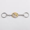 Keychain Heart Matching Cat Design Titanium Steel Keychain Pendant Bright Color Key Holder Bags Cars Wallets Accessories