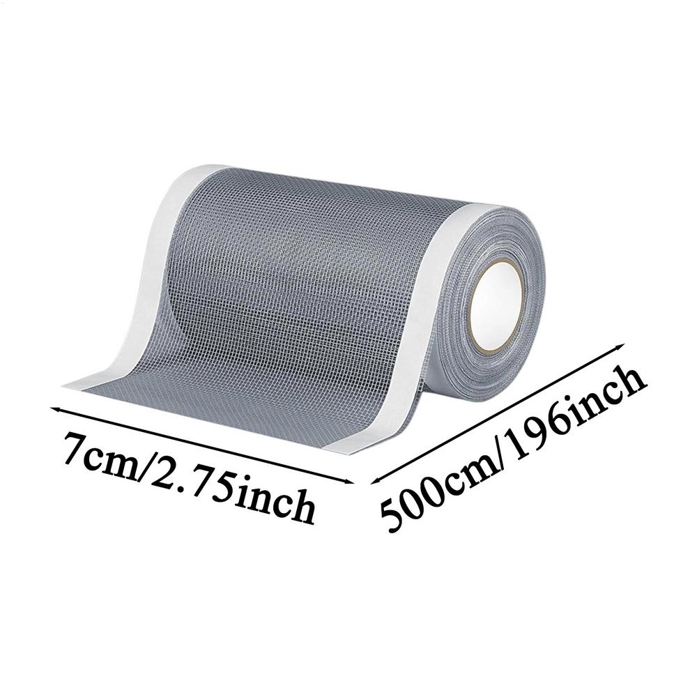 7X500CM/12X500CM Window Mesh Repair Tape Long Lasting Strong Adhesive High Density Screen Patch Tape Roll for Porch Sliding